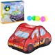 Red Color Fire Truck Car Style Kids Play Tent