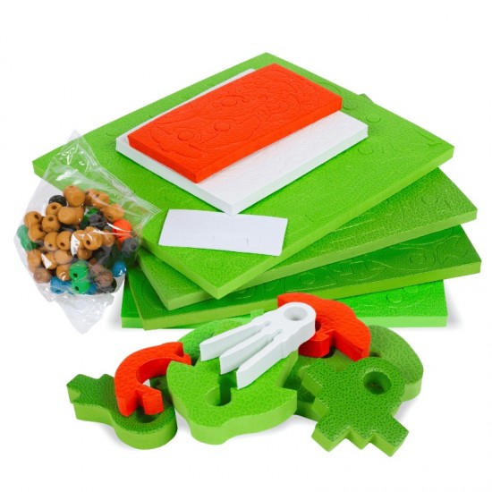 3D foam construction blocks, large dinosaur puzzle