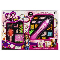 2-in-1 set of beads for creating hair ornaments and braiding