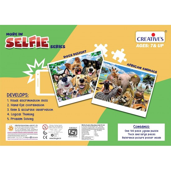 Dog Delight Selfie - 100 Pcs Puzzles