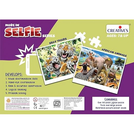 African Animals,Kid - 100 Pcs Puzzles