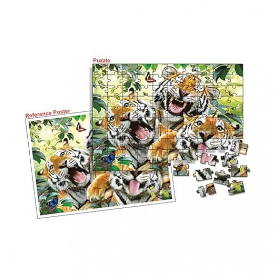 Silly Tigers - 100 Piece Puzzle