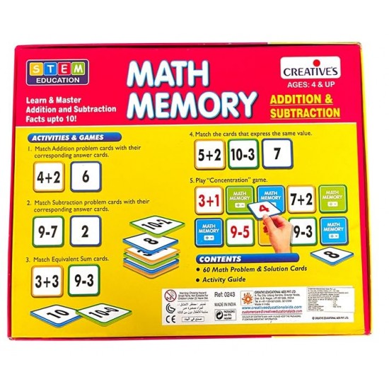Math Memory - Addition and Subtraction