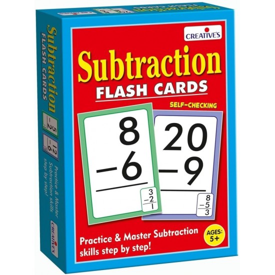 Subtraction- Flash Cards 
