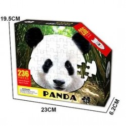 Panda puzzle with 236 pieces