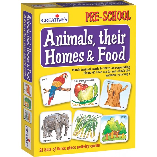 Animals & Their Families + Animals Their Homes & Food | Pre-School
