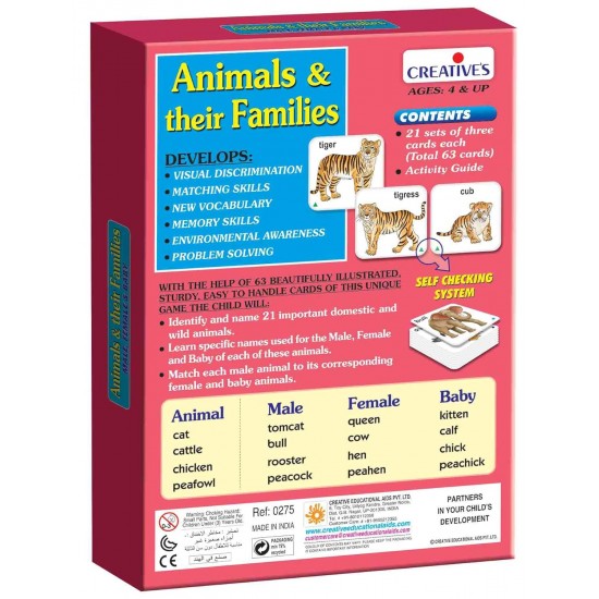 Animals & Their Families + Animals Their Homes & Food | Pre-School