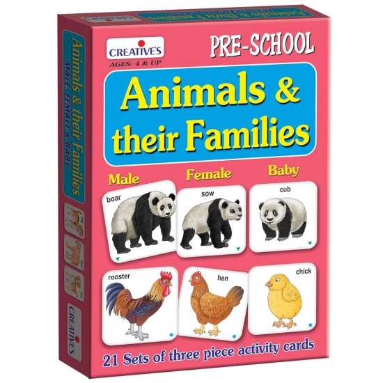 Animals & Their Families + Animals Their Homes & Food | Pre-School