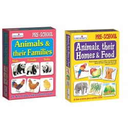 Animals & Their Families + Animals Their Homes & Food | Pre-School